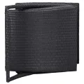 Transat avec coussin Résine tressée Noir