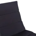 Transat avec coussin Résine tressée Noir