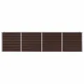 Jardinière 320x40x77 cm Acier galvanisé Marron