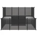 Cage pour petits animaux Noir 143x107x93 cm PP et Acier