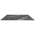 Dessus de table noir 100x62 cm 8 mm verre trempé design marbre