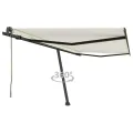 Auvent automatique sur pied 450x350 cm Crème