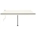 Auvent automatique sur pied 450x350 cm Crème