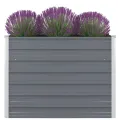Jardinière 100x100x77 cm Acier galvanisé Gris