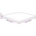 Dessus de table carré 90x90x2,5 cm Bois chêne massif non traité