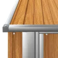 Abri de jardin 180,5x97x209,5 cm acier galvanisé aspect bois
