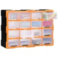 Organisateur multi-tiroirs avec 16 tiroirs centraux 52x16x37 cm