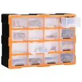 Organisateur multi-tiroirs avec 16 tiroirs centraux 52x16x37 cm
