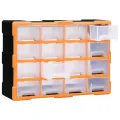 Organisateur multi-tiroirs avec 16 tiroirs centraux 52x16x37 cm