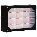 Organisateur multi-tiroirs avec 16 tiroirs centraux 52x16x37 cm