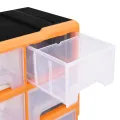 Organisateur multi-tiroirs avec 16 tiroirs centraux 52x16x37 cm