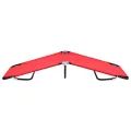 Chaise longue pliable Rouge Acier