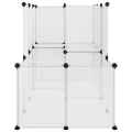 Cage pour petits animaux Transparent 142x74x93 cm PP et Acier