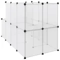 Cage pour petits animaux Transparent 142x74x93 cm PP et Acier