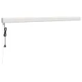 Auvent rétractable orange et marron 4,5x3 m tissu et aluminium