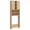 Meuble pour machine à laver Chêne sonoma 64x25,5x190 cm