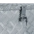 Boîte en aluminium 110,5 x 38,5 x 40 cm Argenté