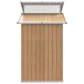 Abri de jardin Marron 270x130x208,5 cm Acier galvanisé