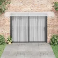 Auvent de porte Gris 400x100 cm Polycarbonate