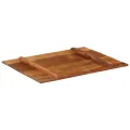 Dessus de table rectangulaire 70x90 cm 15-16 mm Bois récupéré