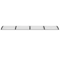 Auvent de porte Noir et transparent 350x75 cm Polycarbonate