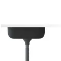 Jeu d'évier de cuisine et égouttoir argenté 600x600x155 mm inox