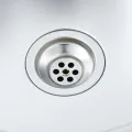 Jeu d'évier de cuisine et égouttoir argenté 600x600x155 mm inox