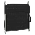 Chaises longues pliables lot de 2 noir textilène et acier