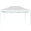Tente de réception pliable professionnelle 3x4 m Acier Blanc