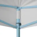 Tente de réception pliable professionnelle 3x4 m Acier Blanc