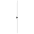 Porte intérieure 102,5x201,5 cm Noir Verre mat et aluminium