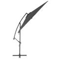 Parasol de jardin en porte-à-faux et poteau en aluminium