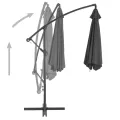 Parasol de jardin en porte-à-faux et poteau en aluminium