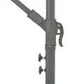 Parasol de jardin en porte-à-faux et poteau en aluminium