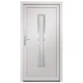Porte d'entrée Blanc 108x200 cm PVC