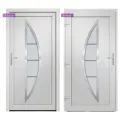 Porte d'entrée Blanc 98x200 cm PVC