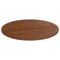 Dessus de table rond Marron foncé Ø90x1,5cm Chêne massif traité