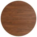 Dessus de table rond Marron foncé Ø90x1,5cm Chêne massif traité