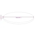 Dessus de table rond Marron foncé Ø90x1,5cm Chêne massif traité