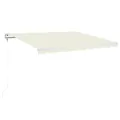 Auvent automatique avec capteur de vent et LED 400x350 cm Crème