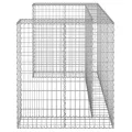 Mur en gabion pour poubelles Acier galvanisé 180x100x110 cm