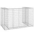 Mur en gabion pour poubelles Acier galvanisé 180x100x110 cm