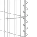Mur en gabion pour poubelles Acier galvanisé 180x100x110 cm