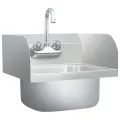 Lavabo commercial de lavage des mains avec robinet Inox