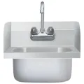 Lavabo commercial de lavage des mains avec robinet Inox