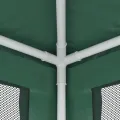 Tente de fête avec 4 parois latérales en maille Vert 3x4 m PEHD