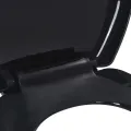 Abattant WC à fermeture en douceur Libération rapide Noir