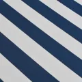 Auvent pliant à manipulation manuelle 500 cm Bleu et blanc