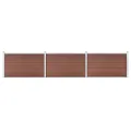 Clôture de jardin WPC 526x106 cm Marron
