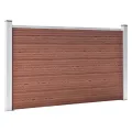 Clôture de jardin WPC 526x106 cm Marron
